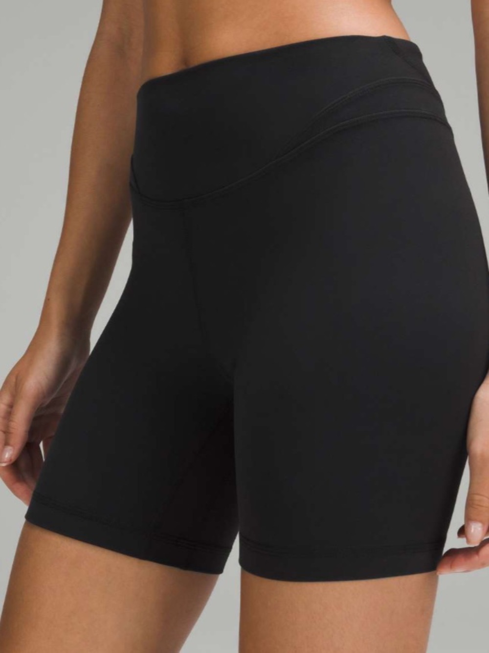 lululemon Align Curve Seam High-Rise Bike Shorts 6” inseam Black size 4 RARE EUC - Picture 11 of 11
